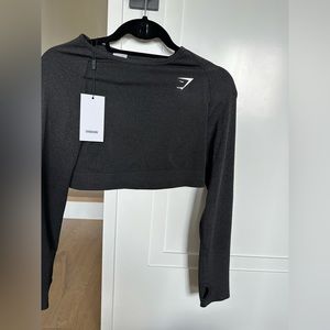 Long Sleeve Gym Shark Top